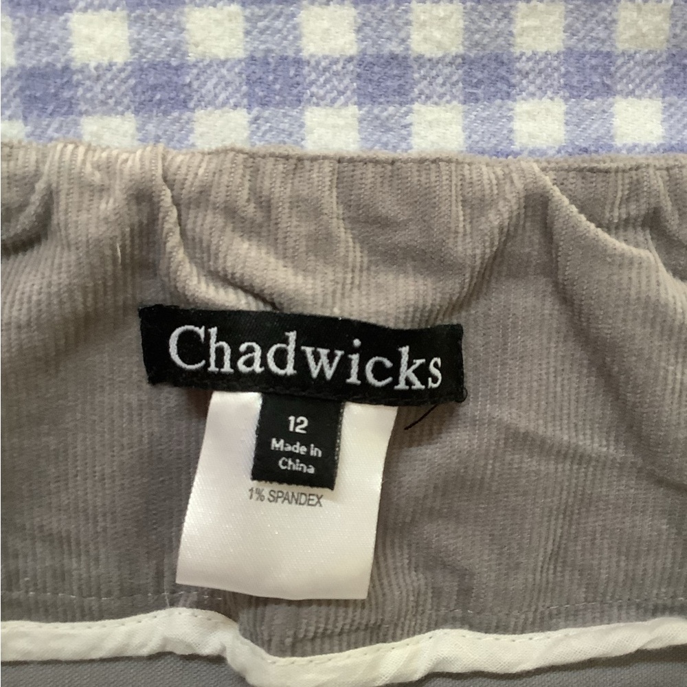 Closet Dump EUC Chadwicks Pull On Corduroy Skirt Size 12 - Picture 8 of 10